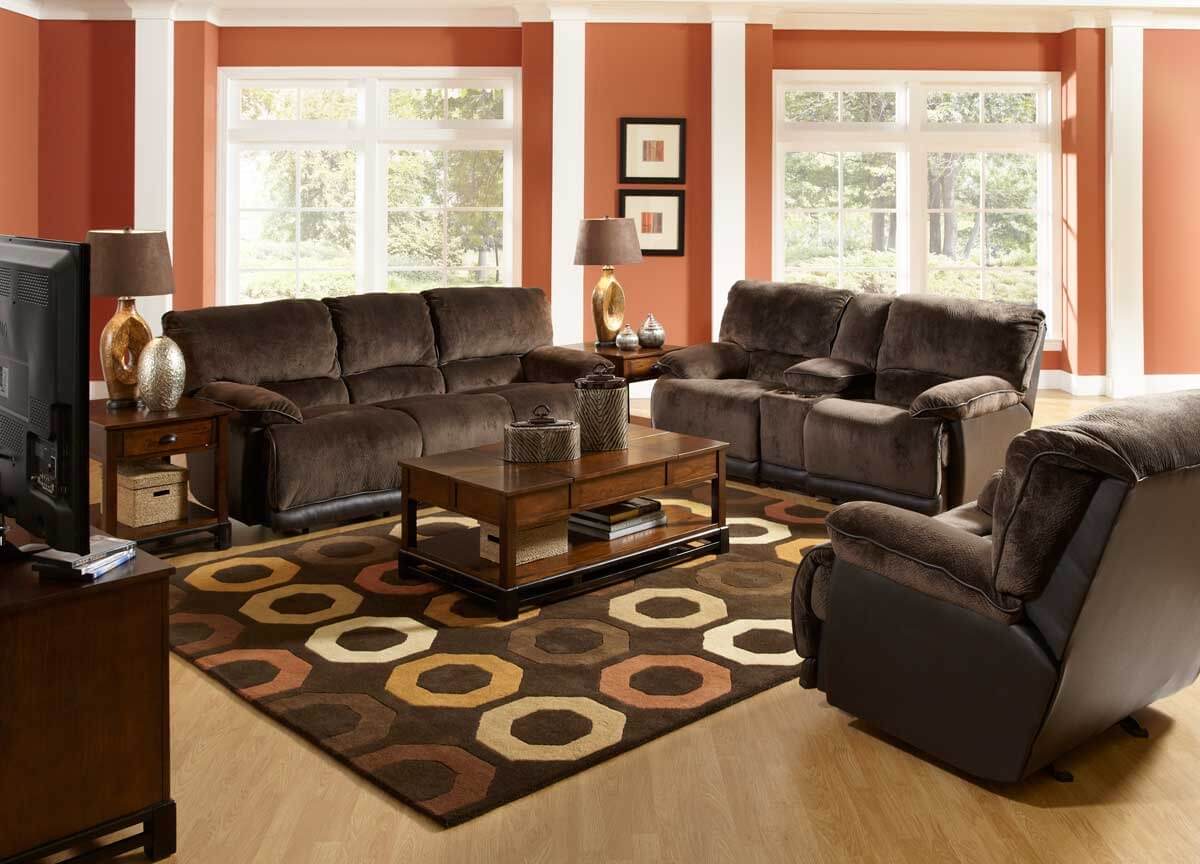Living Room Decor With Dark Brown Couch Inspiring Ideas The Architecture Designs