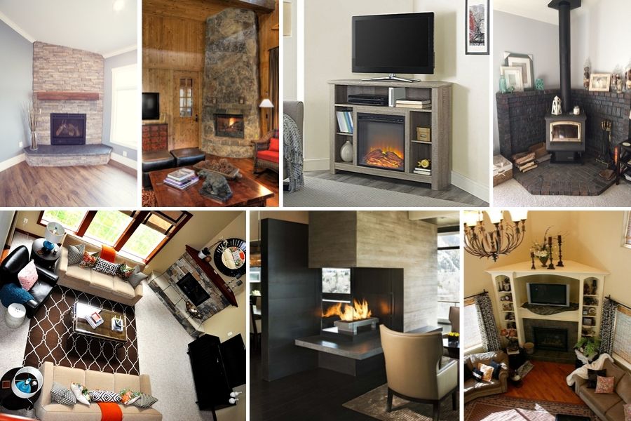 43 Creative Corner Fireplace Ideas