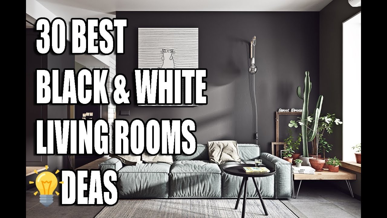 30 Best Black White Living Rooms Ideas Youtube